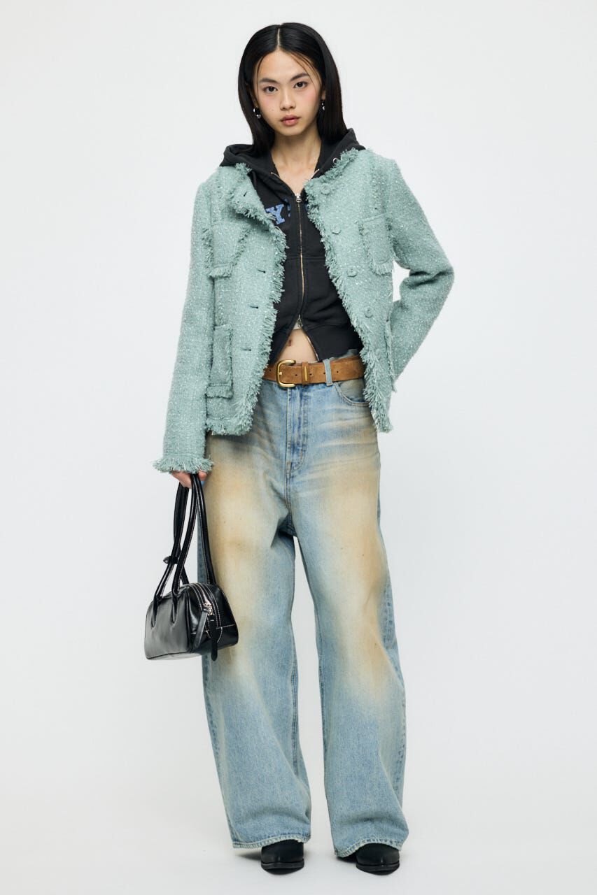 MOUSSY「PHYS. ED. ZIP UP フーディー」|パーカー|