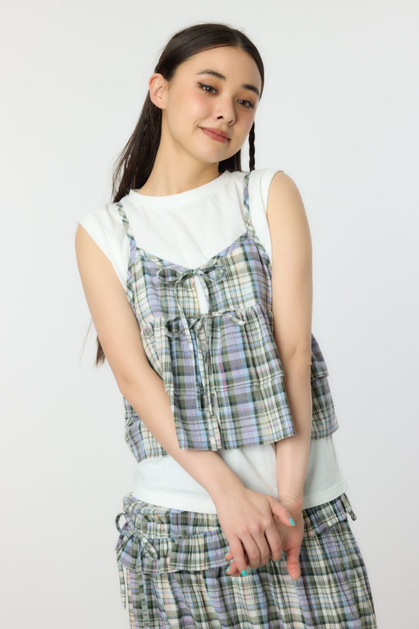 RODEO CROWNS「サマーチェックマルチウェイキャミソール」|キャミソール|