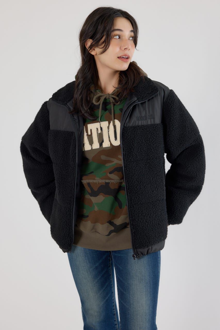 RODEO CROWNS「切り替えボアロゴジャケット」|その他|