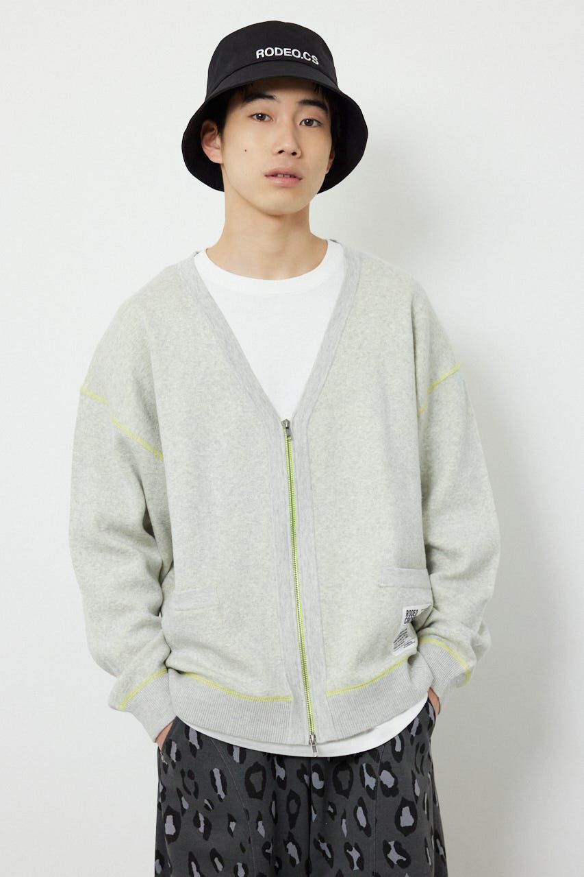 RODEO CROWNS「スウェットライクZIPカーディガン」|カーディガン|