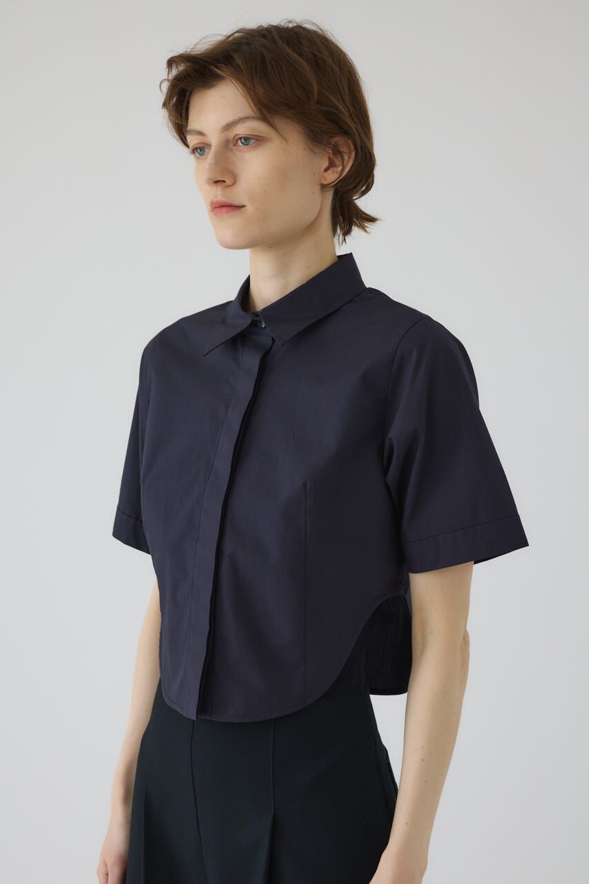 RIM.ARK 「Round hem short SH」|シャツ・ブラウス|NVY
