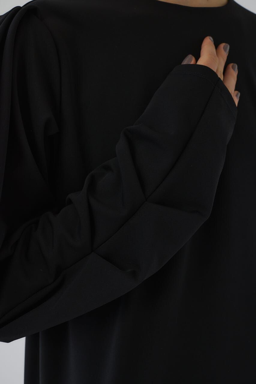 RIM.ARK 「Drape sleeve cut dress」|ワンピース|