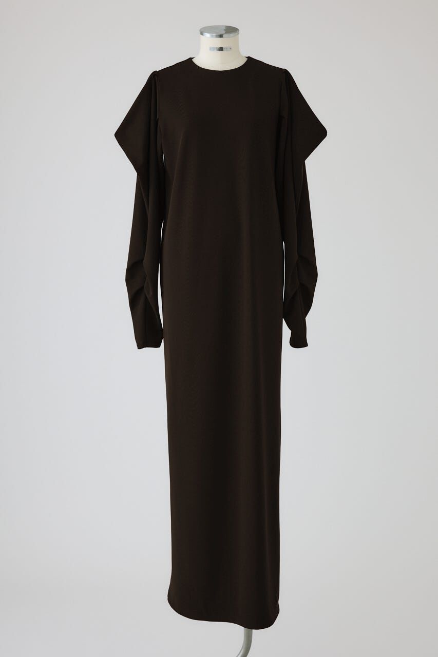RIM.ARK 「Drape sleeve cut dress」|ワンピース|BRN