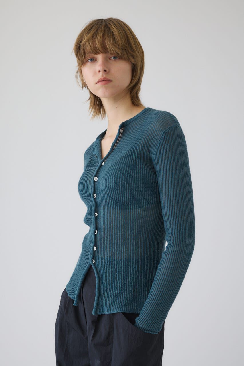 RIM.ARK 「Sheer rib spring knit」|ニット・セーター|BLU
