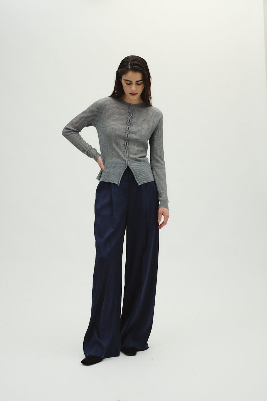 RIM.ARK 「Sheer rib spring knit」|ニット・セーター|GRY