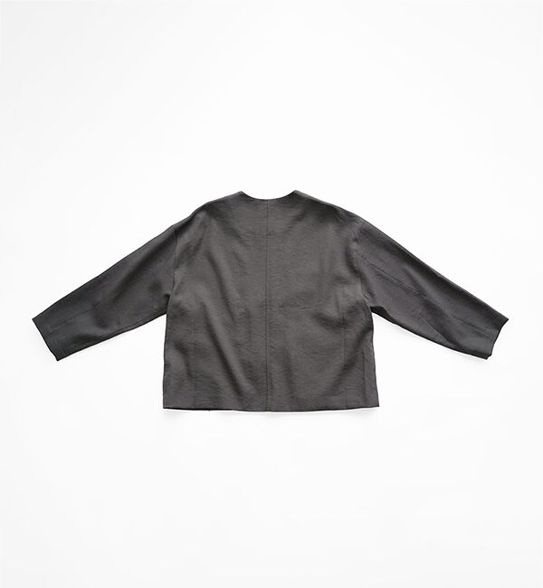 オローネ「シャルロットジャケット」|ノーカラージャケット|