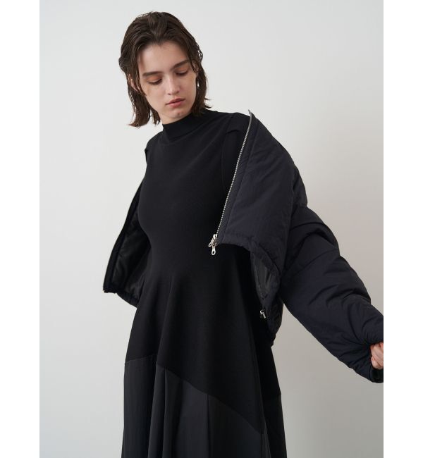 ELENDEEK「SHORT PADDING JK」|ノーカラージャケット|