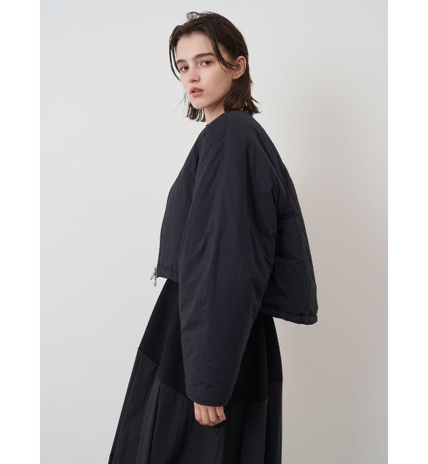 ELENDEEK「SHORT PADDING JK」|ノーカラージャケット|