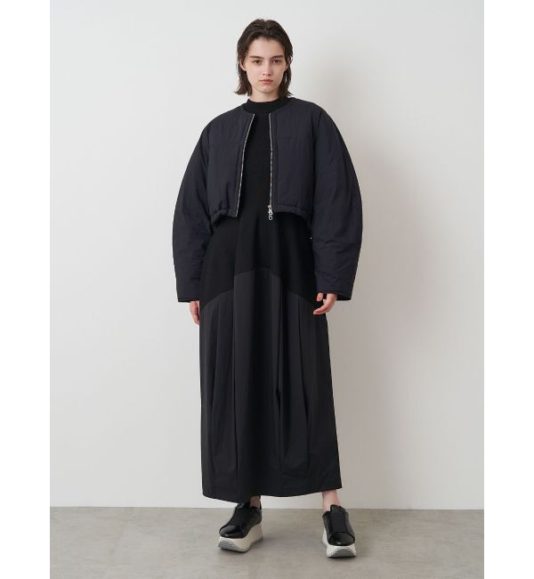 ELENDEEK「SHORT PADDING JK」|ノーカラージャケット|