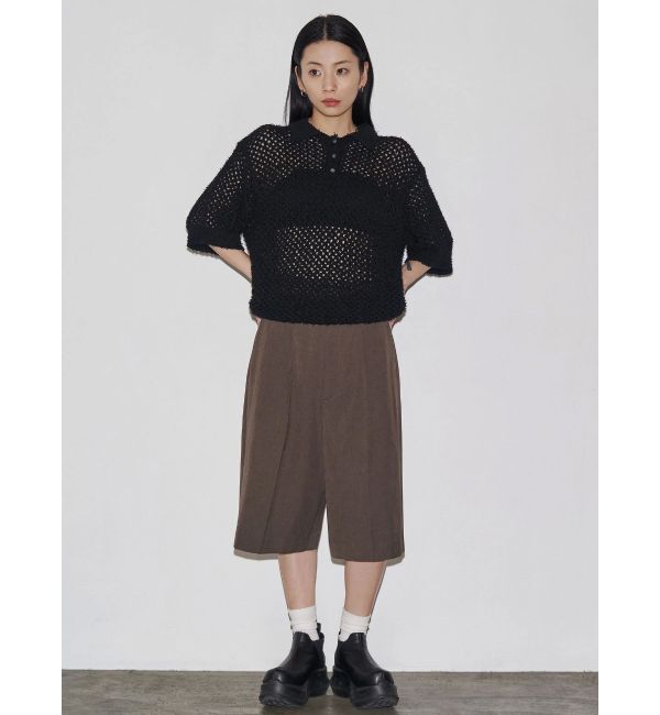 EMODA「【VEQUM】OPEN WORK POLO KNIT」|ニット・セーター|