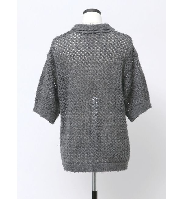 EMODA「【VEQUM】OPEN WORK POLO KNIT」|ニット・セーター|