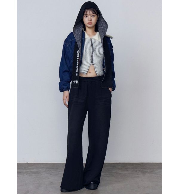 EMODA「ボアカラーデニムブルゾン」|ブルゾン・スタジャン|