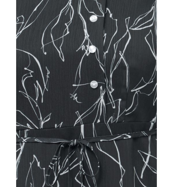 LAGUNAMOON「アシンメトリーネックラインプリントワンピース」|ワンピース|