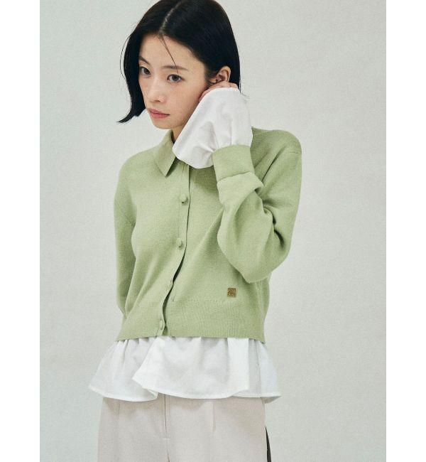 LAGUNAMOON「ペプラムドッキングニットカーディガン」|カーディガン|