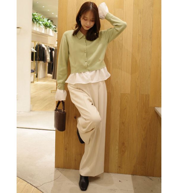 LAGUNAMOON「ペプラムドッキングニットカーディガン」|カーディガン|