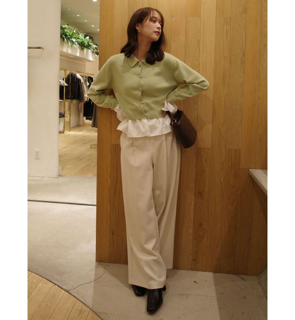 LAGUNAMOON「ペプラムドッキングニットカーディガン」|カーディガン|