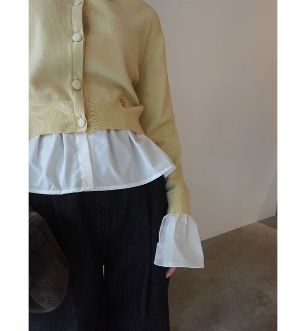 LAGUNAMOON「ペプラムドッキングニットカーディガン」|カーディガン|