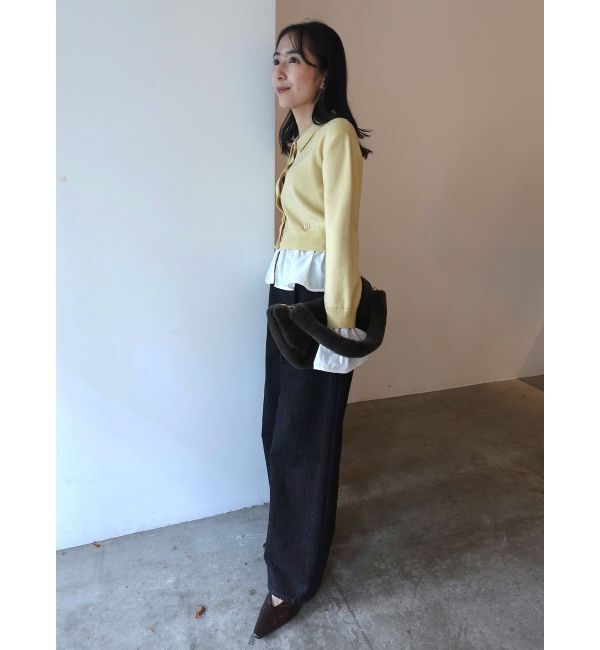 LAGUNAMOON「ペプラムドッキングニットカーディガン」|カーディガン|