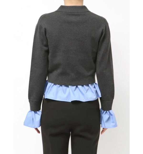 LAGUNAMOON「ペプラムドッキングニットカーディガン」|カーディガン|