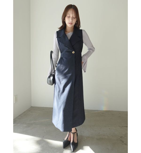 LAGUNAMOON「シアーパターンカフスリブニットプルオーバー」|ニット・セーター|