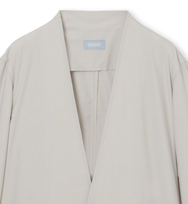 MACKINTOSH PHILOSOPHY「GREY LABEL カラーレスジャケット」|ノーカラージャケット|