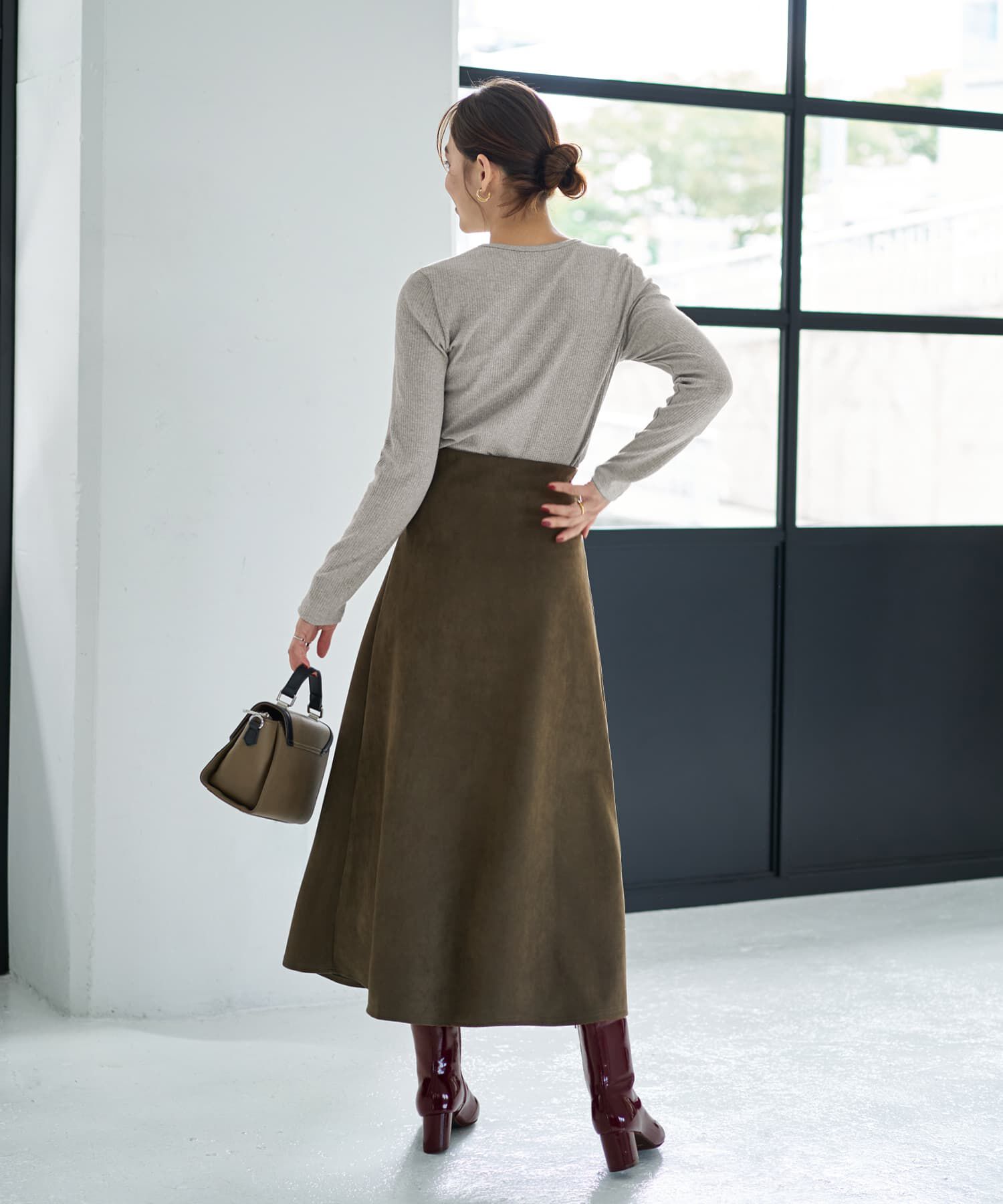 STYLE DELI「中太リブBASIC長袖カットソートップス」|Tシャツ・カットソー|