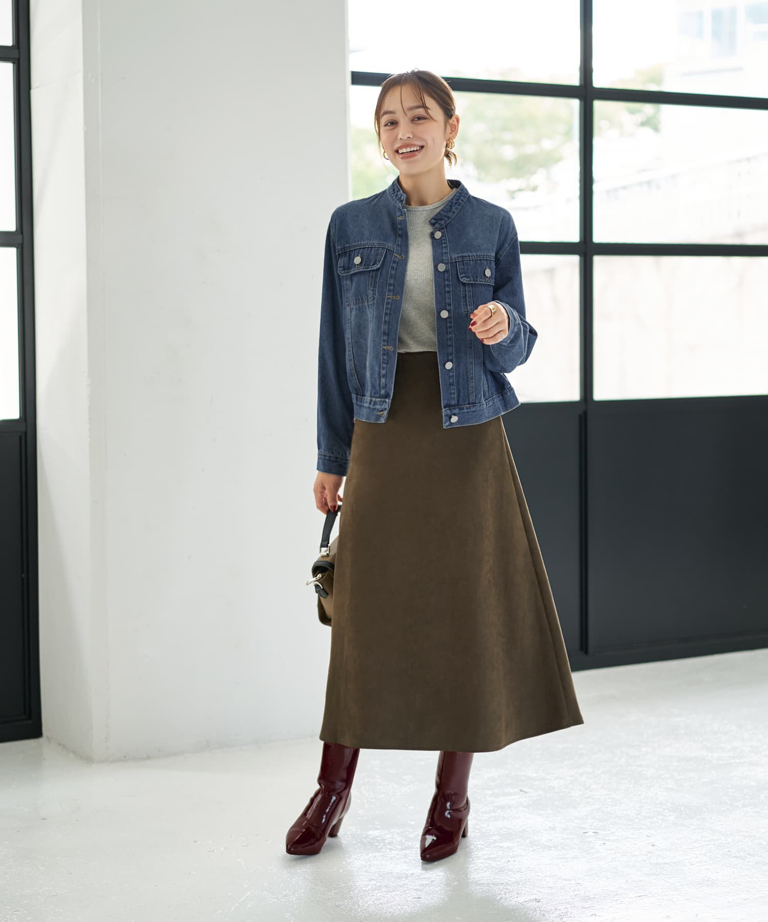 STYLE DELI「中太リブBASIC長袖カットソートップス」|Tシャツ・カットソー|