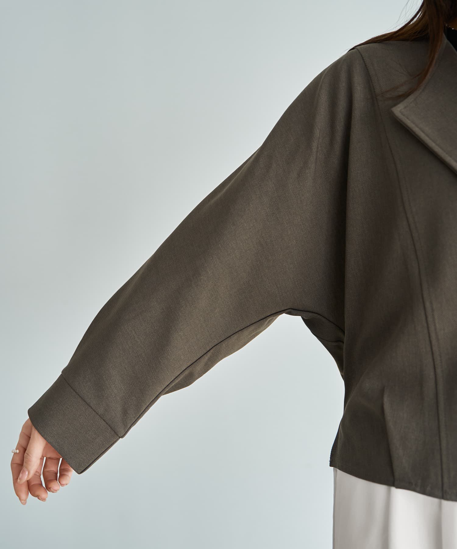 STYLE DELI「ライトなオープンカラージャケット」|ノーカラージャケット|