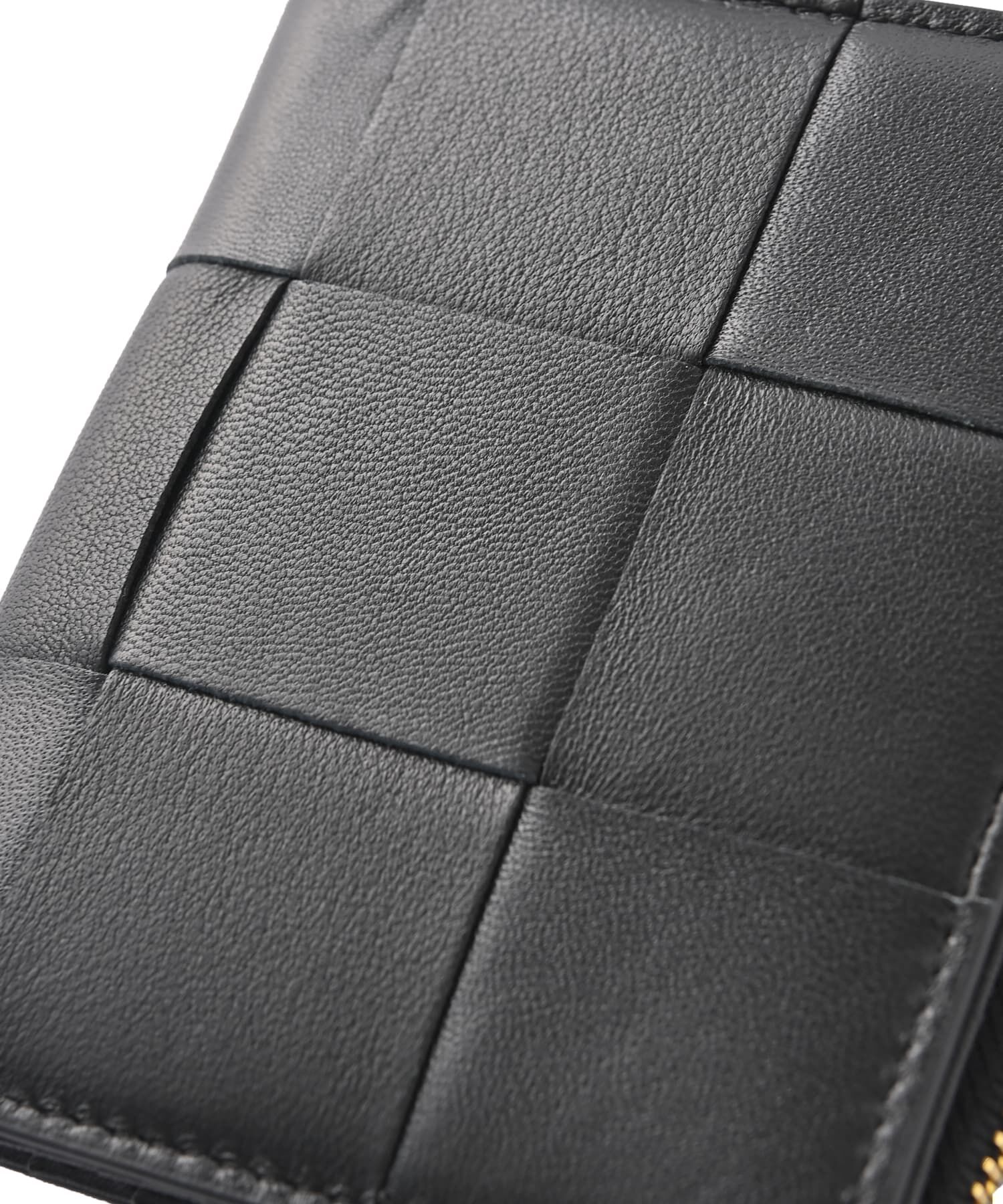 STYLE DELI「【DELI by】編み込みリアルレザー二つ折りウォレット」|財布|