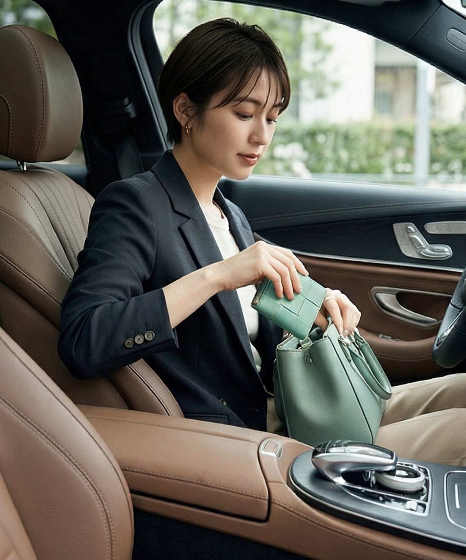 STYLE DELI「【DELI by】編み込みリアルレザー二つ折りウォレット」|財布|