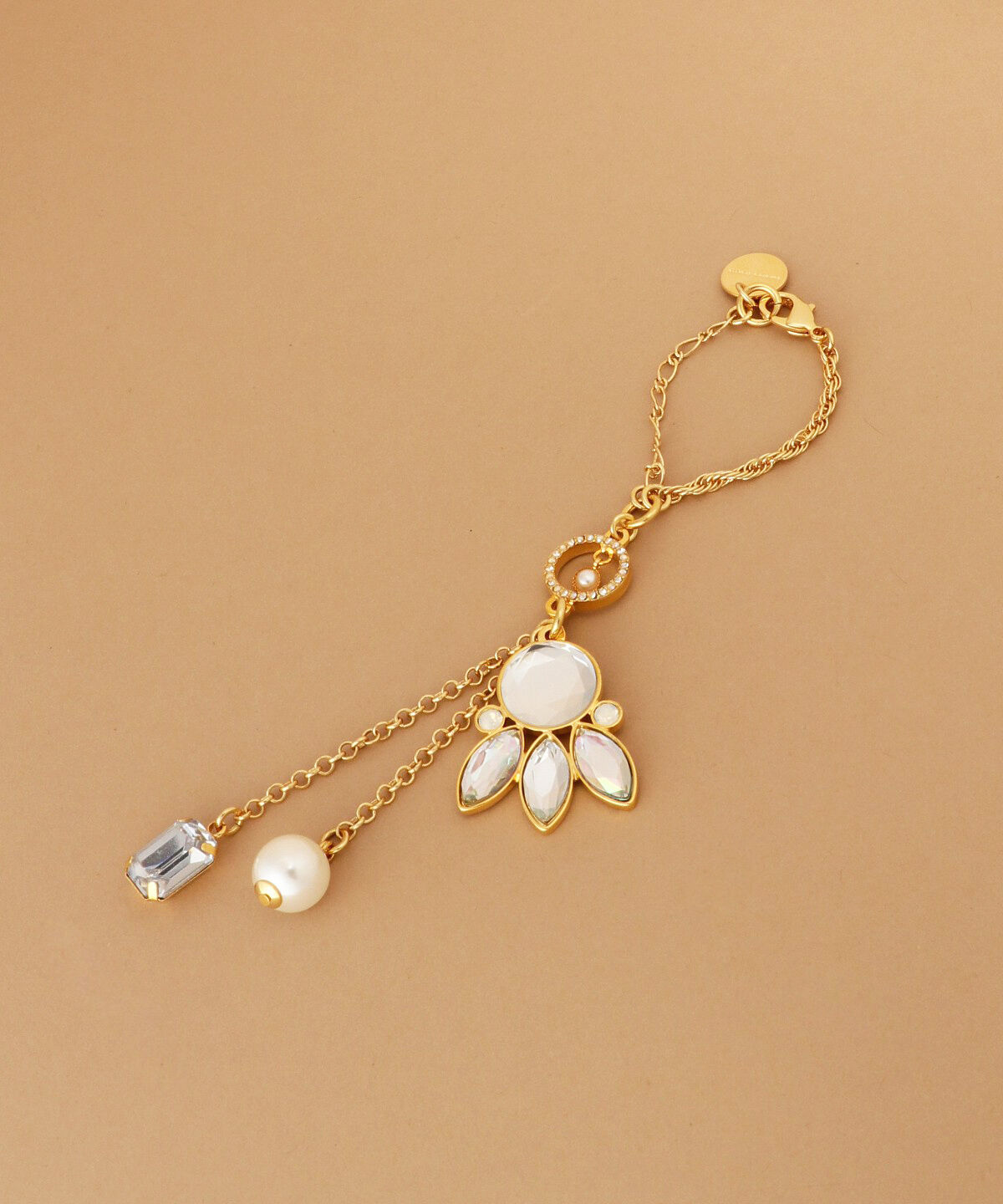 Samantha Thavasa「クリアラウンドストーンバッグチャーム」|チャーム・キーホルダー|クリア