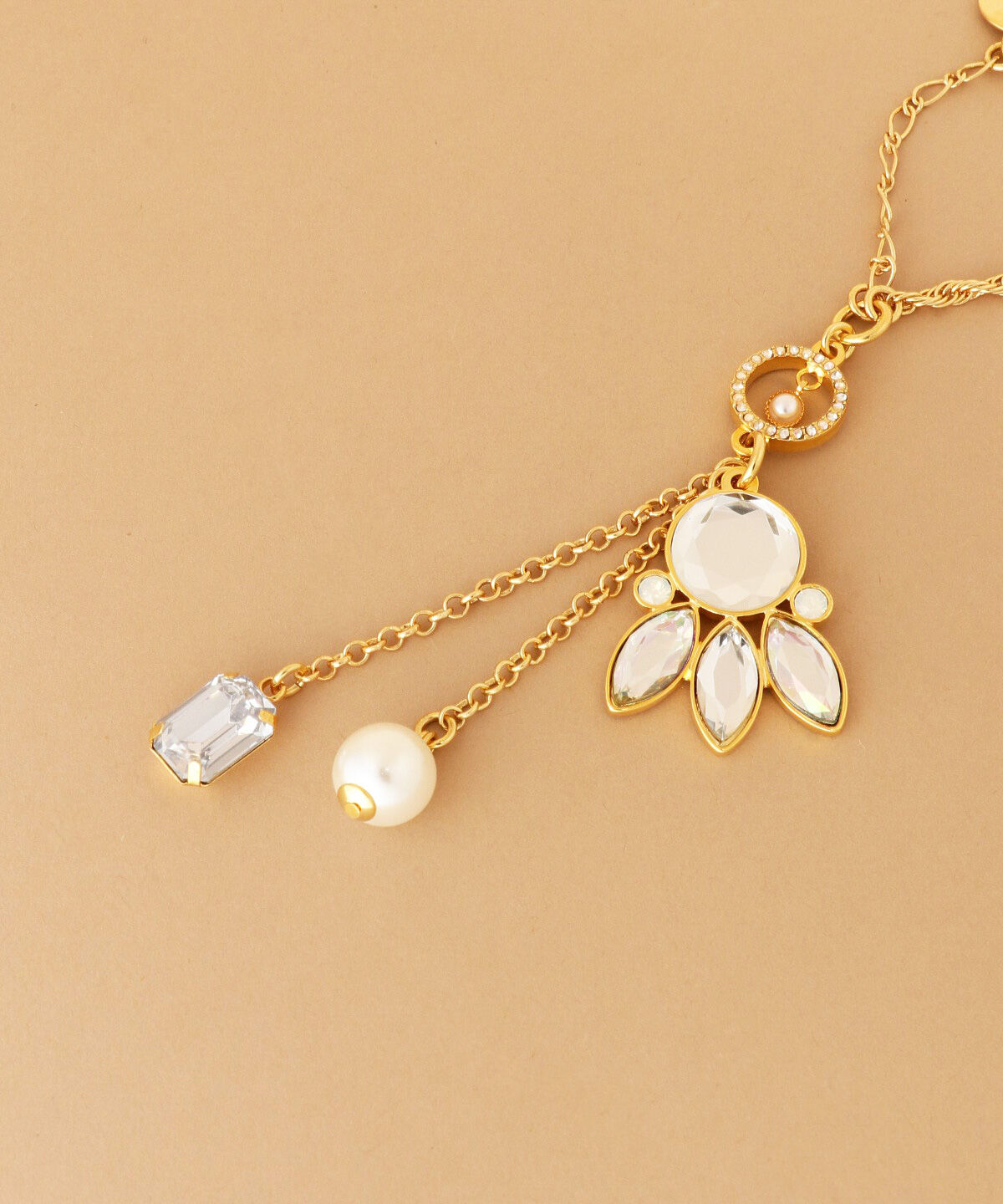 Samantha Thavasa「クリアラウンドストーンバッグチャーム」|チャーム・キーホルダー|