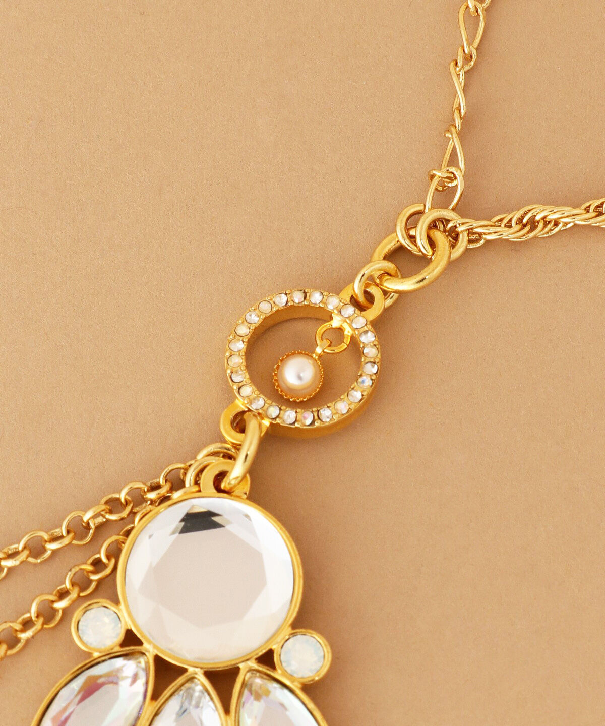 Samantha Thavasa「クリアラウンドストーンバッグチャーム」|チャーム・キーホルダー|