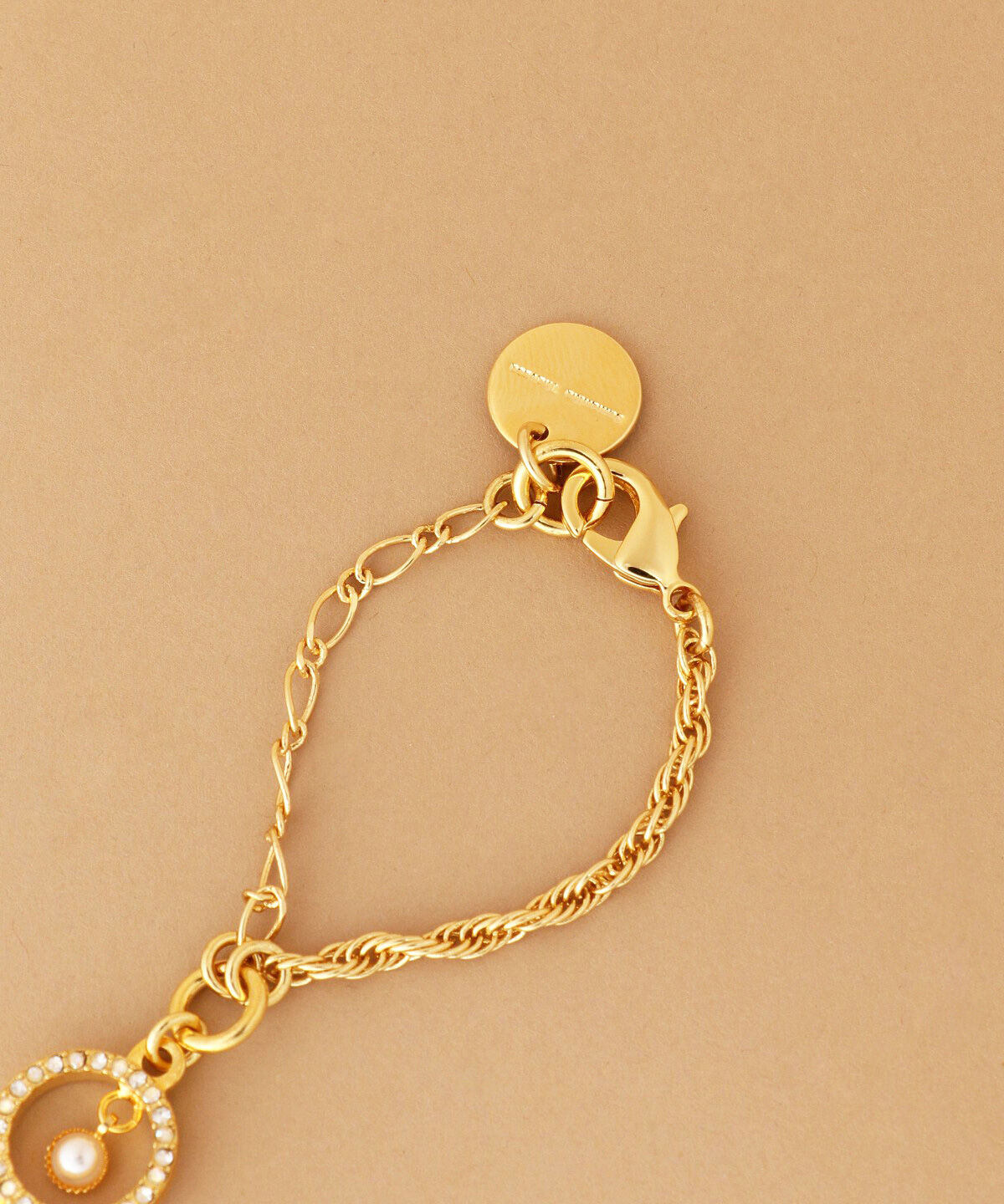 Samantha Thavasa「クリアラウンドストーンバッグチャーム」|チャーム・キーホルダー|