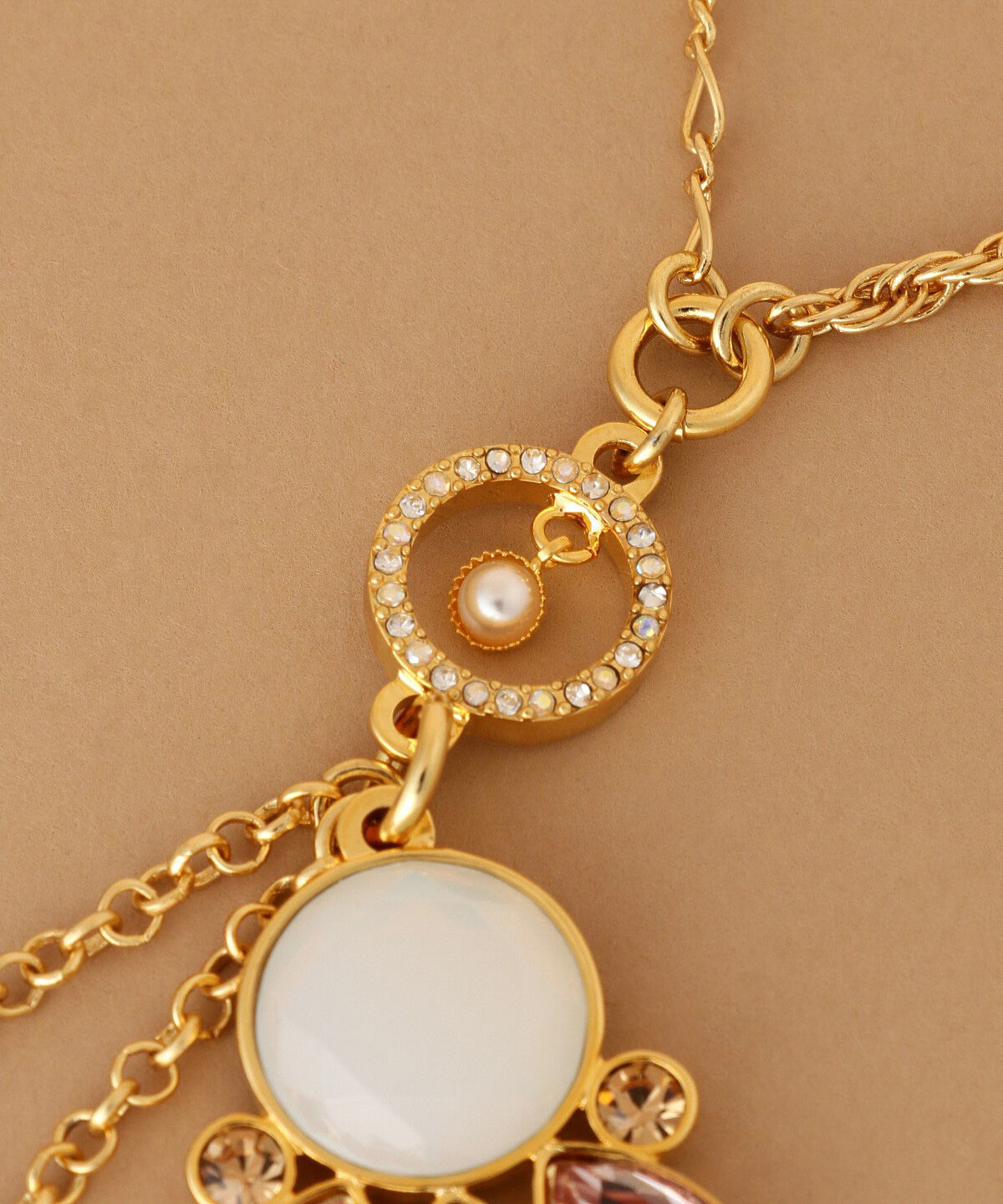 Samantha Thavasa「クリアラウンドストーンバッグチャーム」|チャーム・キーホルダー|