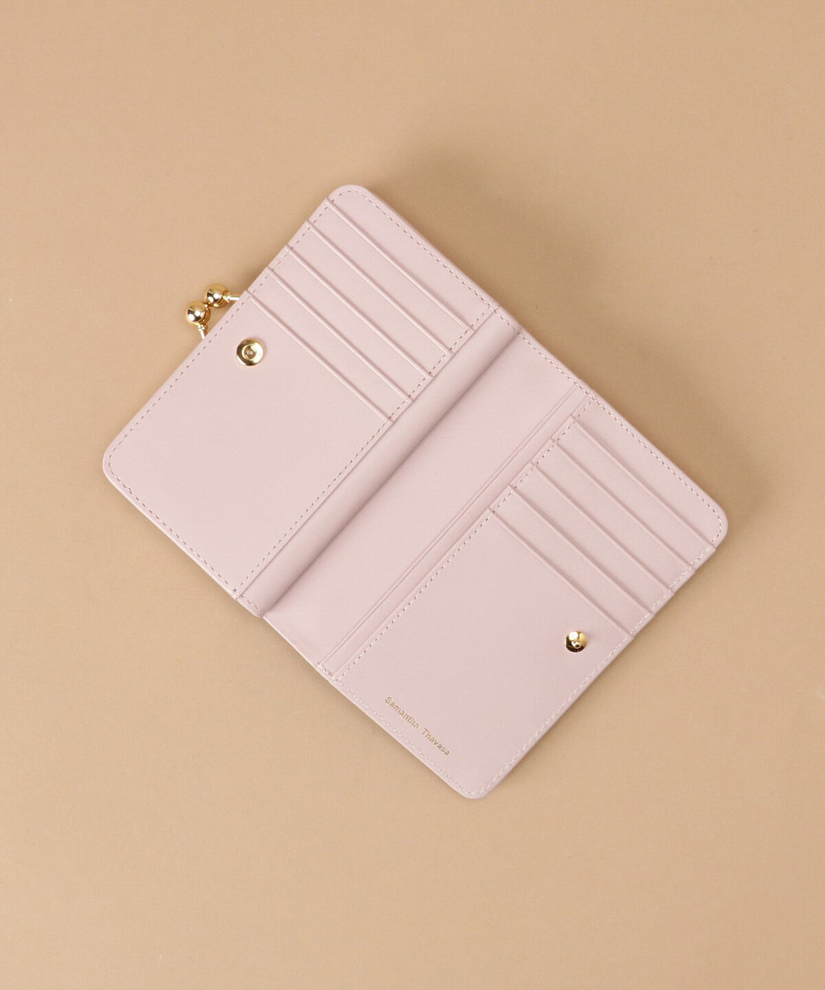 Samantha Thavasa「ラメレザービジュー 口金折財布」|財布|