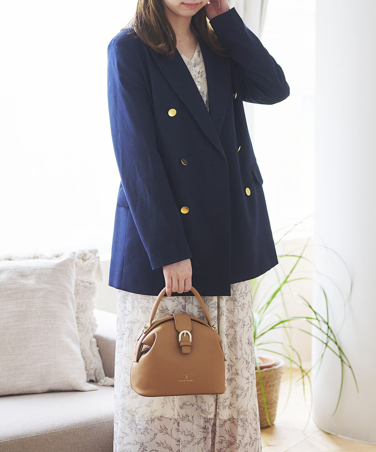 Samantha Thavasa「クラシックラウンド ワンハンドルバッグ」|ハンドバッグ|