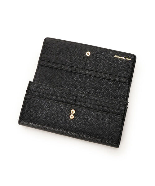  「シンプルビジューフラップ長財布」|財布|