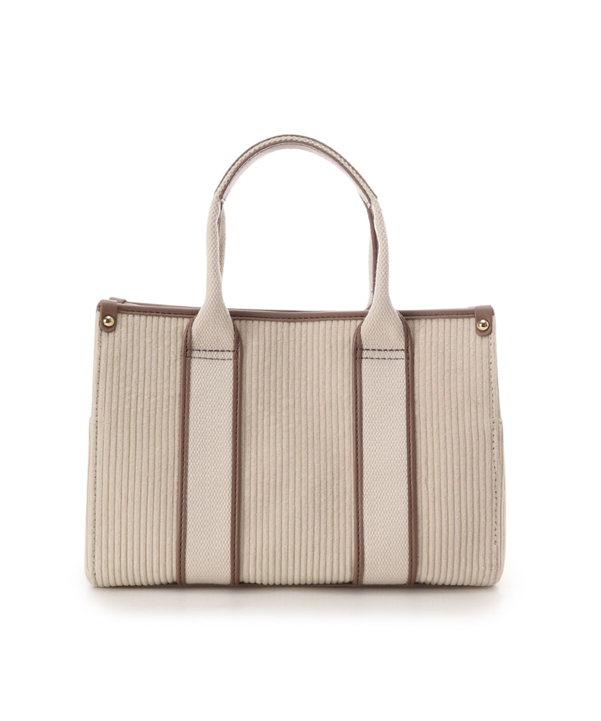 Samantha Vega「ロゴテープコーデュロイトート（小）」|ハンドバッグ|