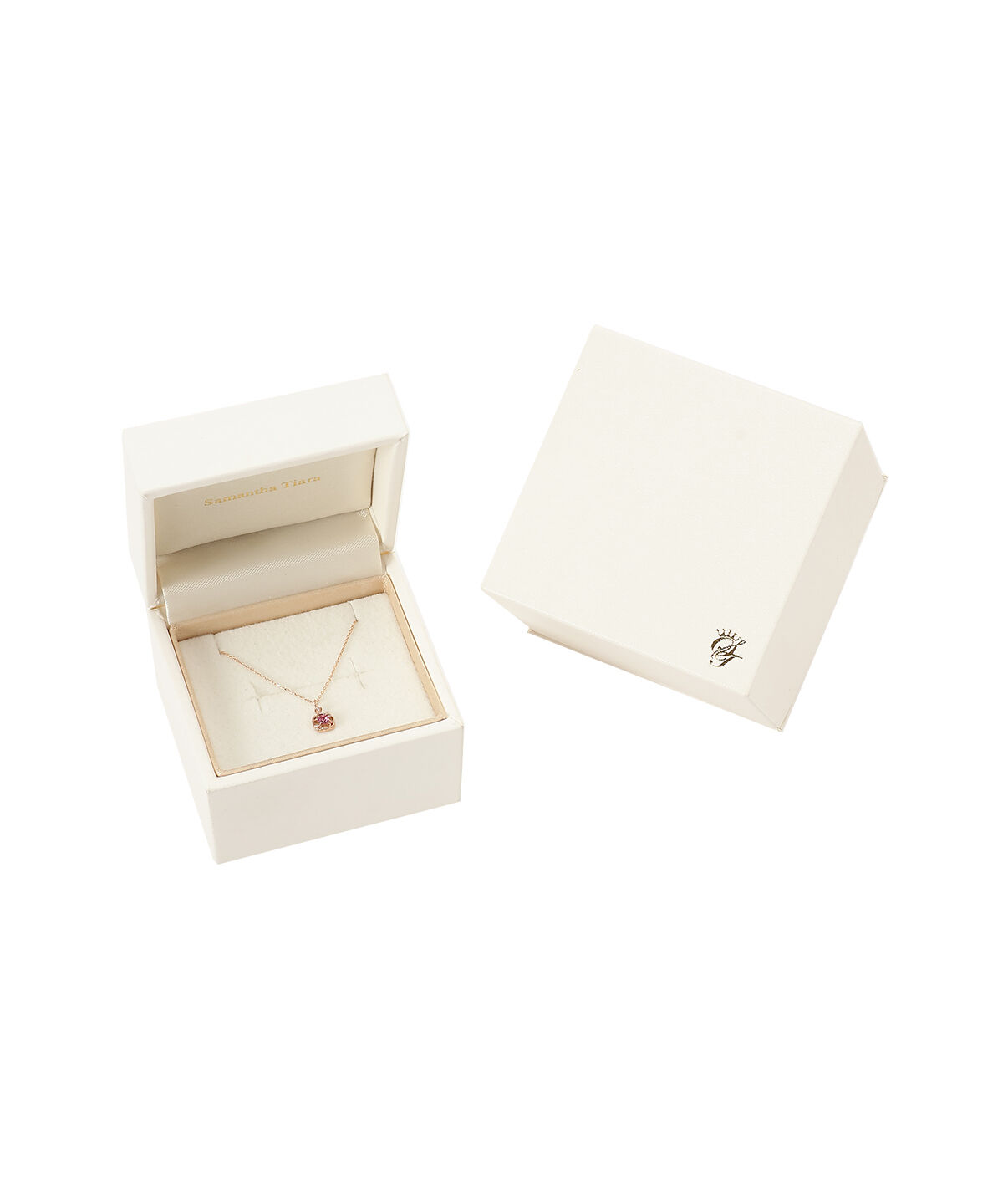 newme by Samantha Thavasa「K10 PG ピンクトルマリン フラワーネックレス ≪10月 誕生石≫」|ネックレス|