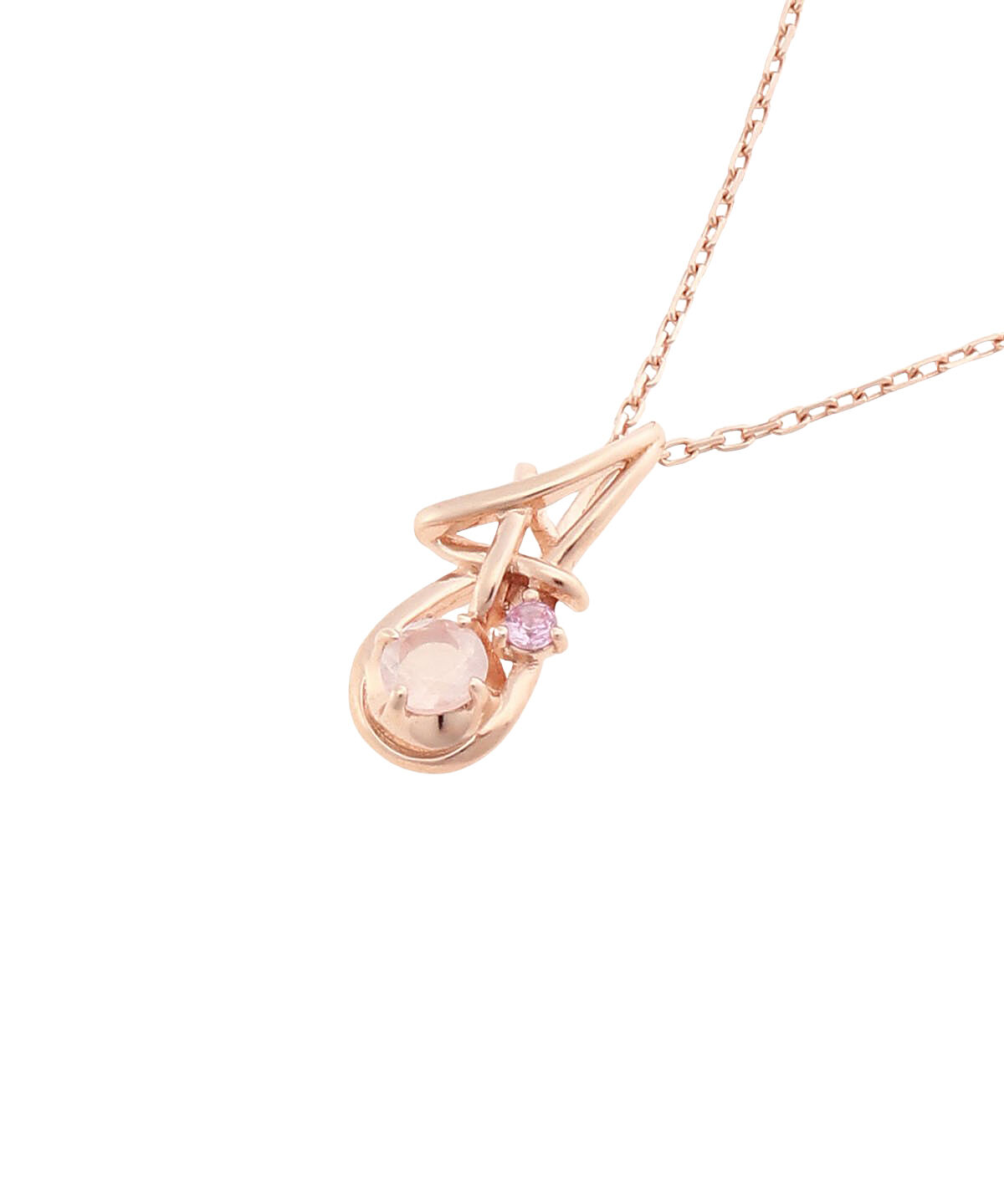 newme by Samantha Thavasa「ラブノット ペンタグラムネックレス(ローズクォーツ)」|ネックレス|