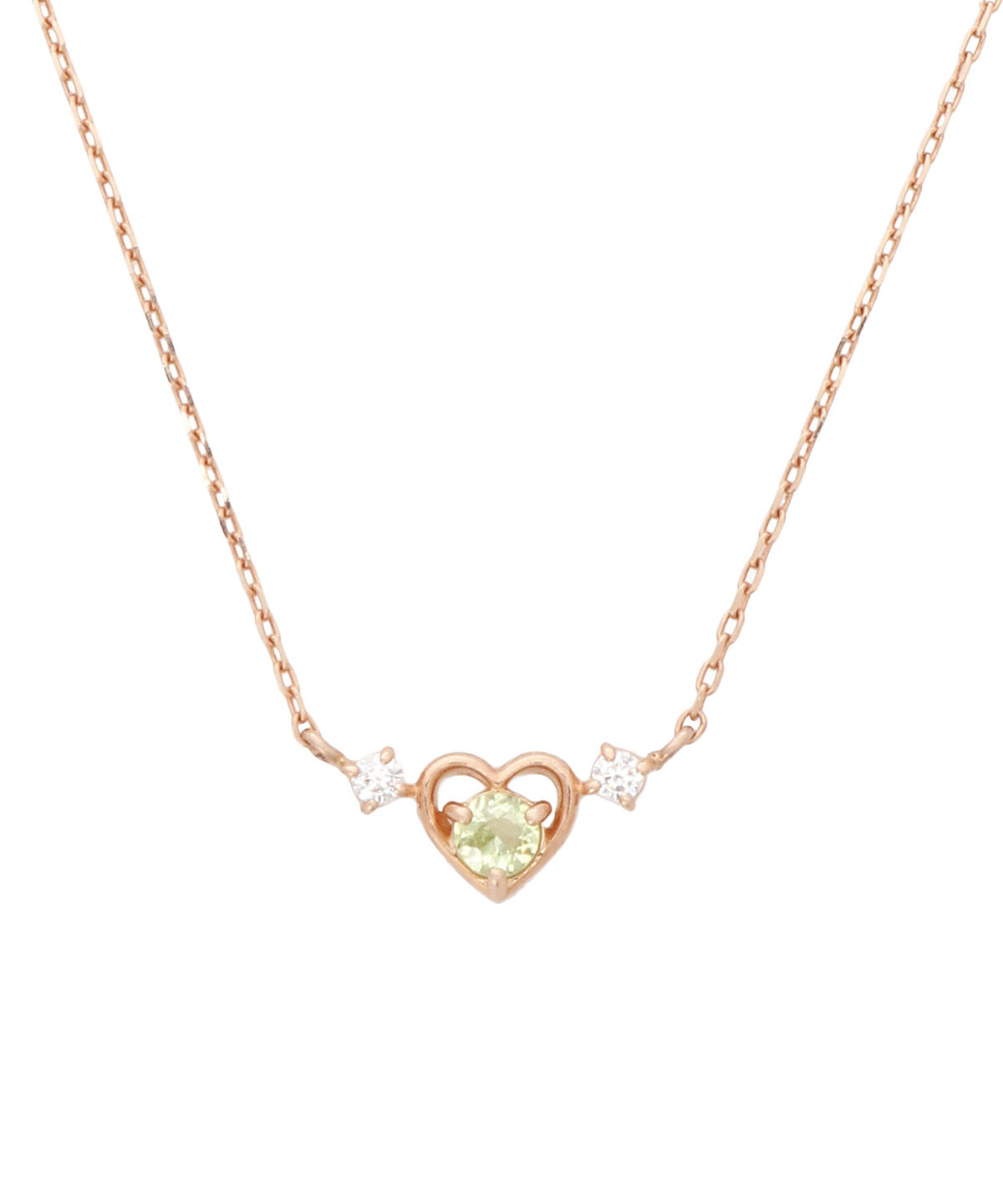 Samantha Tiara「K10PG ハートネックレス≪8月 誕生石≫」|ネックレス|