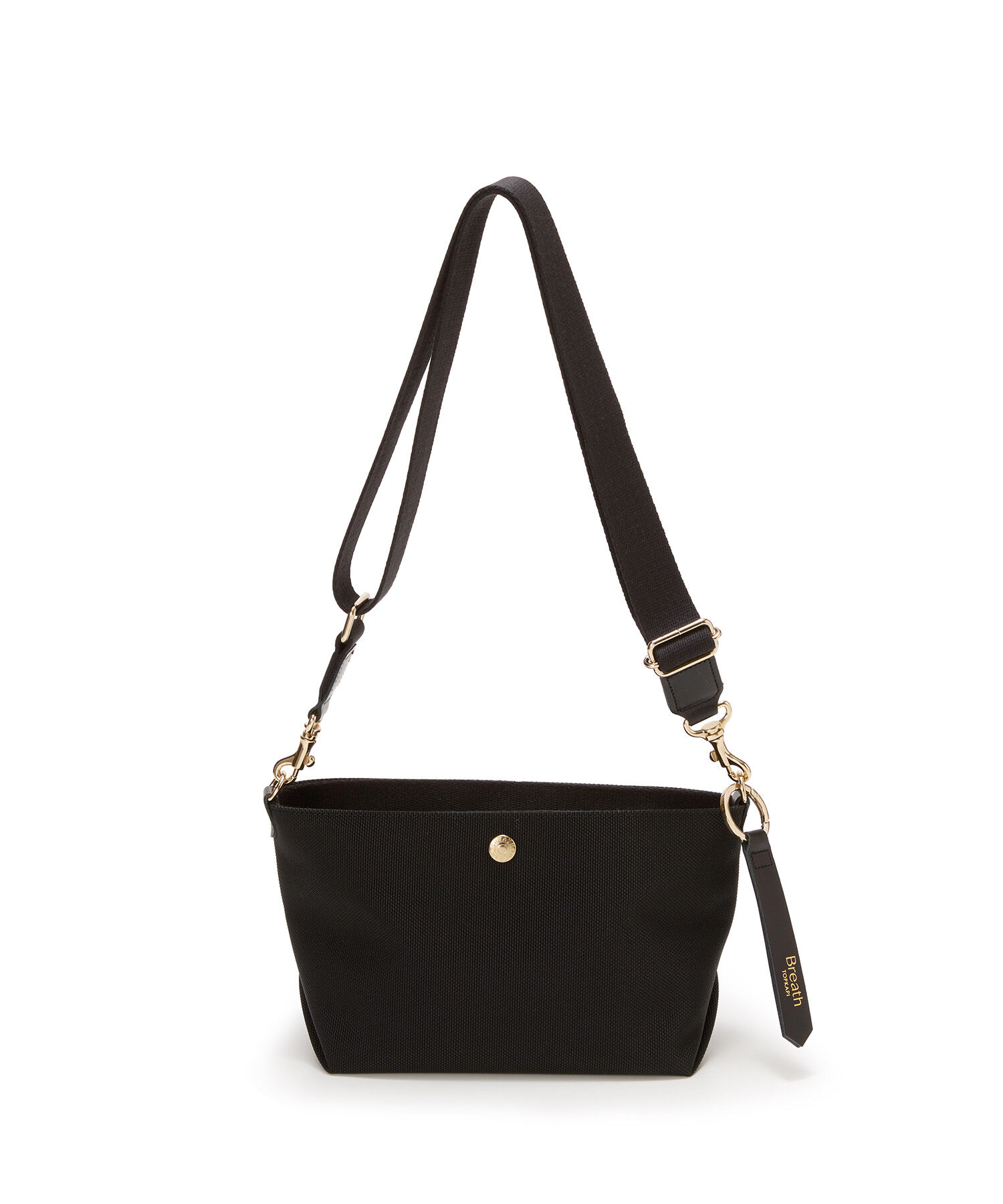 TOPKAPI BREATH「【Breath TOPKAPI】Aerial エアリアル ナイロン カラーストラップ付き ショルダーバッグ /軽量」|ショルダー・メッセンジャー|ブラック