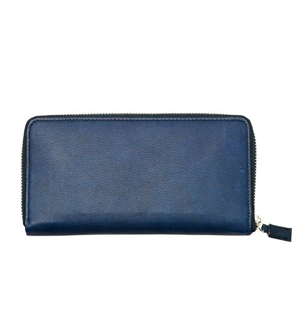 Kinuya Indigo「AWA-AI 　ラウンド長財布」|財布|