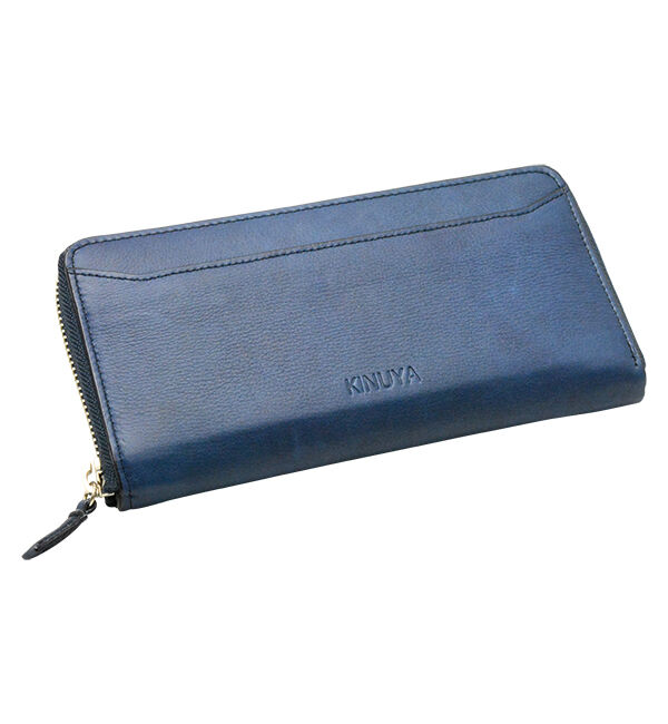 Kinuya Indigo「AWA-AI 　ラウンド長財布」|財布|