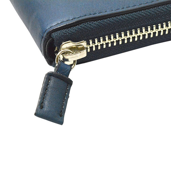 Kinuya Indigo「AWA-AI 　ラウンド長財布」|財布|