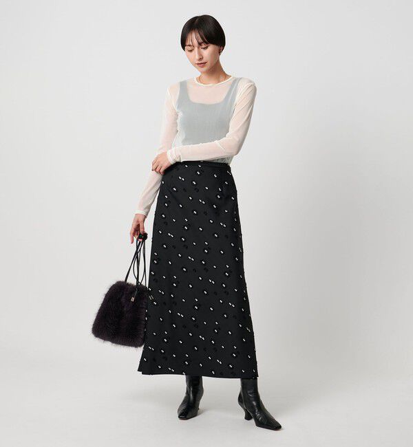 UNITED ARROWS「チュール ジャージー カットソー」|Tシャツ・カットソー|