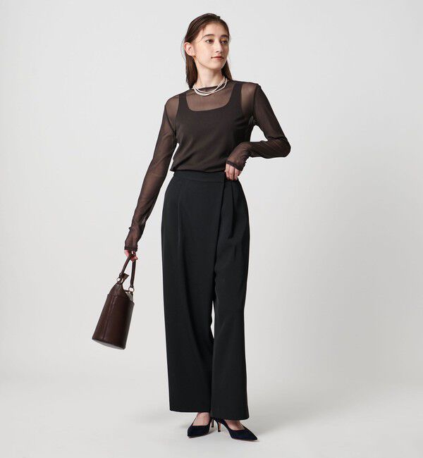 UNITED ARROWS「チュール ジャージー カットソー」|Tシャツ・カットソー|