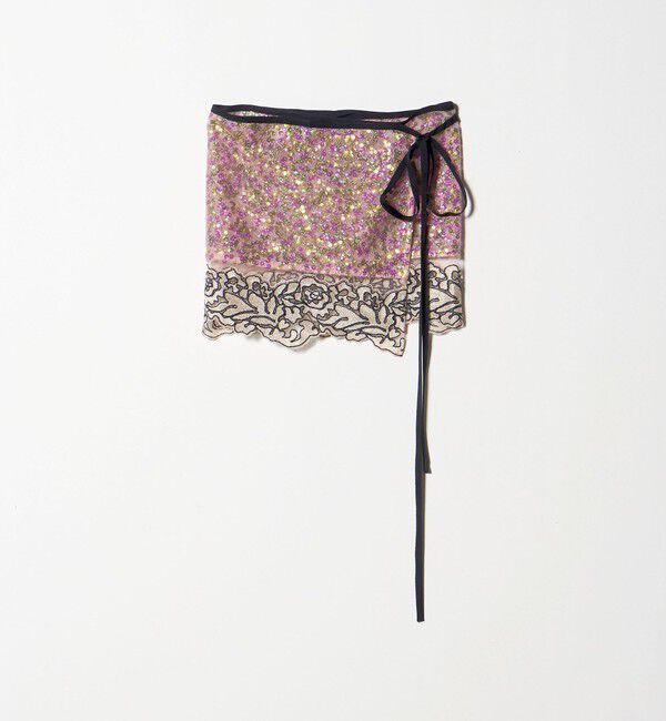 AEWEN MATOPH「＜AEWEN MATOPH＞チュールスパンコールレースラップスカート」|スカート|