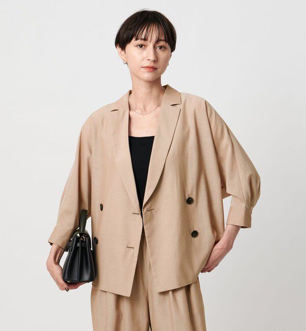 UNITED ARROWS「シアー ドルマン ブラウス ジャケット ウォッシャブル」|テーラードジャケット|